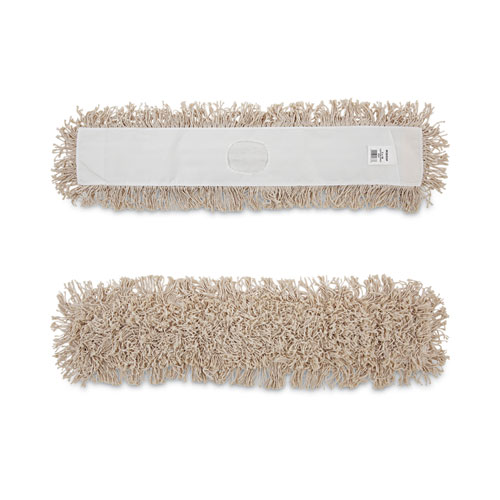 Picture of Cotton Dry Mopping Kit, 36 x 5 Natural Cotton Head, 60" Natural Wood Handle