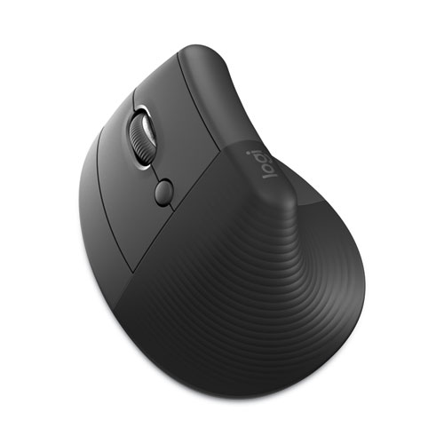 Picture of Lift Vertical Ergonomic Mouse, 2.4 GHz Frequency/32 ft Wireless Range, Left Hand Use, Graphite