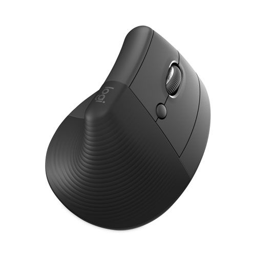 Picture of Lift Vertical Ergonomic Mouse, 2.4 GHz Frequency/32 ft Wireless Range, Right Hand Use, Graphite