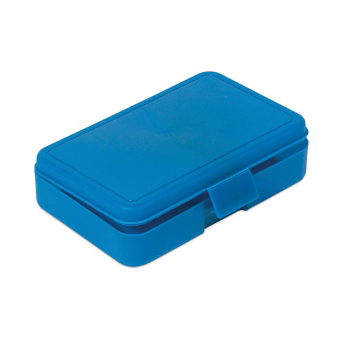 Picture of Antimicrobial Pencil Box, 7.97 x 5.43 x 2.02, Blue