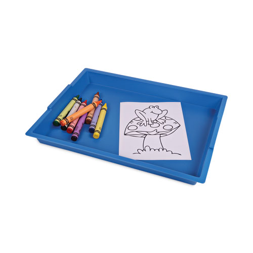 Picture of Little Artist Antimicrobial Finger Paint Tray, 16 x 1.8 x 12, Blue