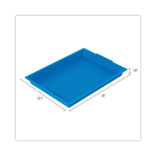 Picture of Little Artist Antimicrobial Finger Paint Tray, 16 x 1.8 x 12, Blue