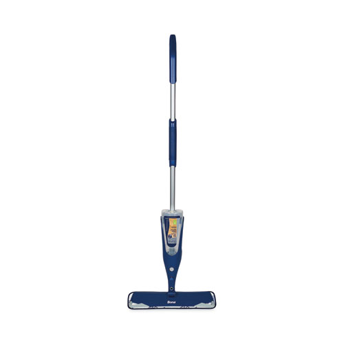 Picture of Hardwood Floor Mop, 15" Wide Microfiber Head, 52" Blue Plastic/Steel Handle