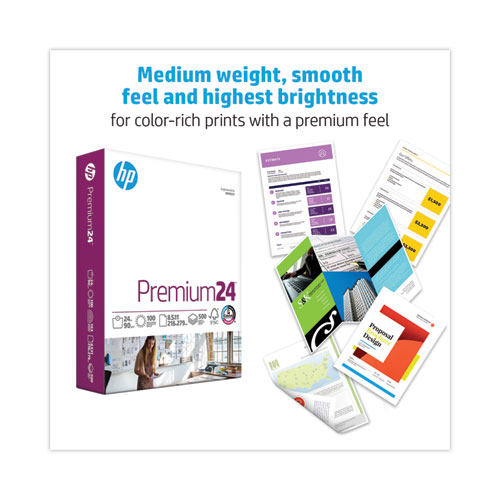 Picture of Premium24 Paper, 98 Bright, 24 lb Bond Weight, 8.5 x 11, Ultra White, 500/Ream