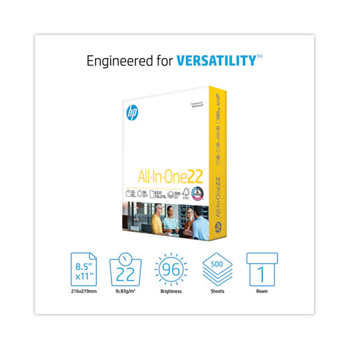 Picture of All-In-One22 Paper, 96 Bright, 22 lb Bond Weight, 8.5 x 11, White, 500/Ream