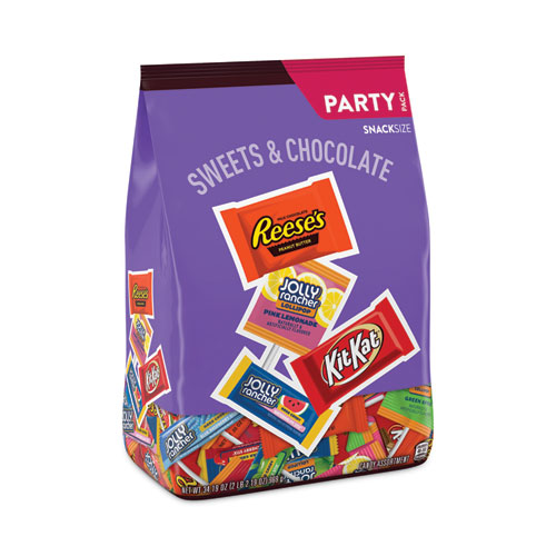 Snack-Size+Sweets+and+Chocolate+Assortment+Party+Pack%2C+34.19+oz+Bag