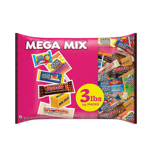 Picture of Mega Mix Chocolate and Sweets Assortment, 135 Individually Wrapped Chocolates/Candies