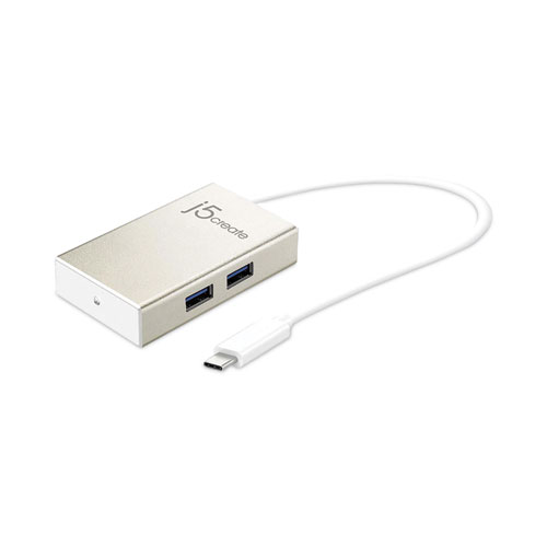 Picture of USB-C Hub, 4 Ports, Silver