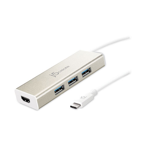 Picture of USB-C Hub and 4K HDMI, 3 Ports, Silver
