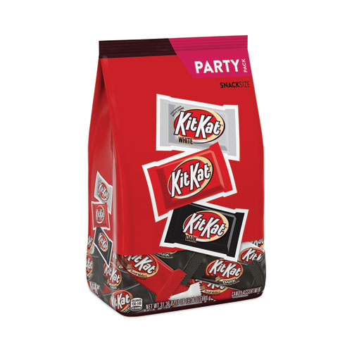 Picture of Assorted Snack Size Candy Bars Party Bag, Assorted Flavors, 31 oz Bag