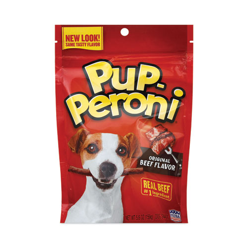 Picture of Original Beef Flavor Dog Snack Sticks, 8 oz Pouch, 8/Carton