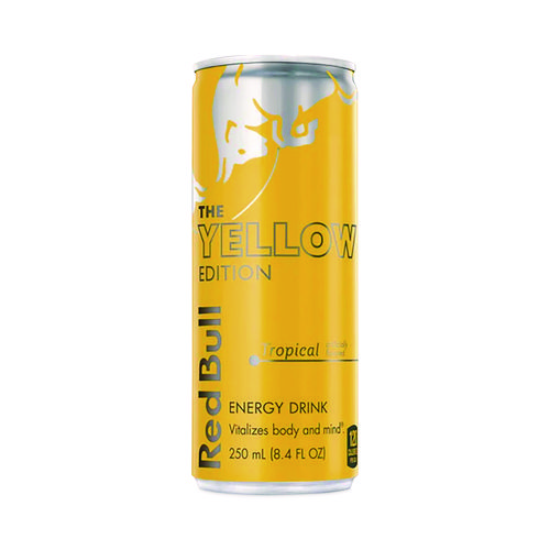 Picture of The Yellow Edition Tropical Energy Drink, Tropical Punch, 8.4 oz Can, 24/Carton