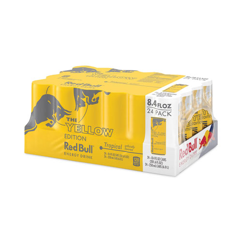 Picture of The Yellow Edition Tropical Energy Drink, Tropical Punch, 8.4 oz Can, 24/Carton