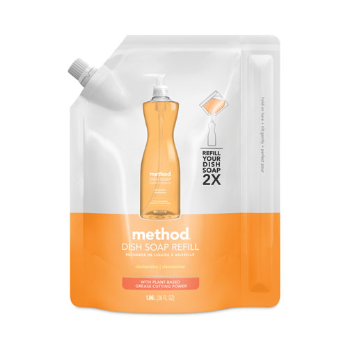 Method+Dish+Soap+Refill+-+Gel+-+36+fl+oz+%281.1+quart%29+-+Clementine+Scent+-+1+Each+-+Orange