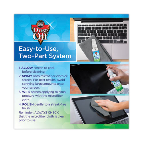 Picture of Laptop Computer Cleaning Kit, 50 mL Spray/Microfiber Cloth
