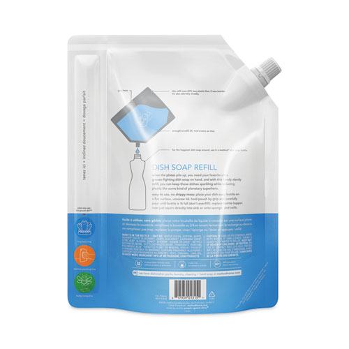 Picture of Dish Soap Refill, Sea Minerals, 36 oz Pouch, 6/Carton