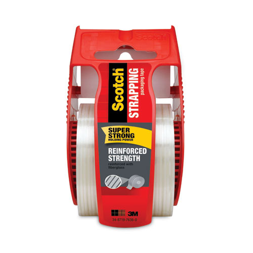 Reinforced+Strength+Shipping+And+Strapping+Tape+In+Dispenser%2C+1.5%26quot%3B+Core%2C+1.88%26quot%3B+X+10+Yds%2C+Clear