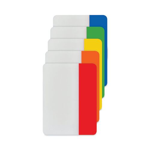 Picture of Solid Color Tabs, 1/5-Cut, Assorted Colors, 2" Wide, 30/Pack