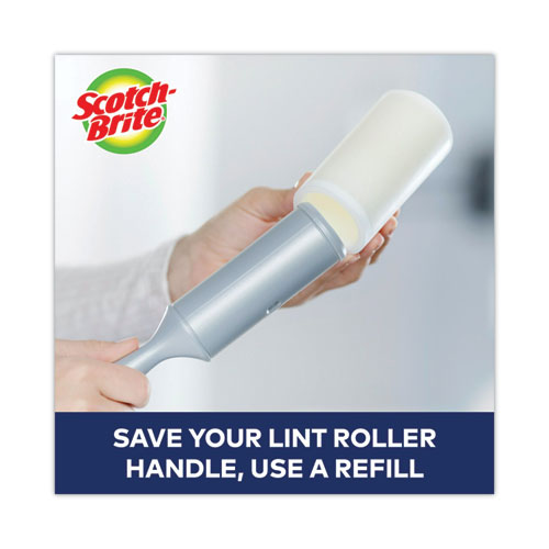 Picture of Lint Roller, Extra Sticky, Heavy-Duty Handlle, 48 Sheets/Roll