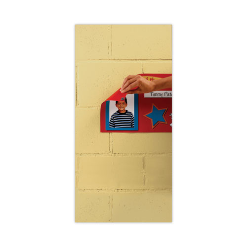 Picture of Precut Removable Mounting Tabs, Removable, Holds Up to 0.25 lb, 6 Tabs, Double-Sided, 0.5 x 0.75, Black, 480/Pack