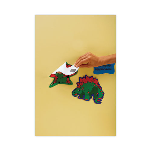 Picture of Precut Removable Mounting Tabs, Removable, Holds Up to 0.25 lb, 6 Tabs, Double-Sided, 0.5 x 0.75, Black, 480/Pack