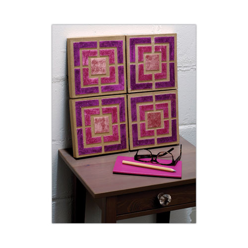 Picture of Precut Removable Mounting Tabs, Removable, Holds Up to 0.25 lb, 6 Tabs, Double-Sided, 0.5 x 0.75, Black, 480/Pack