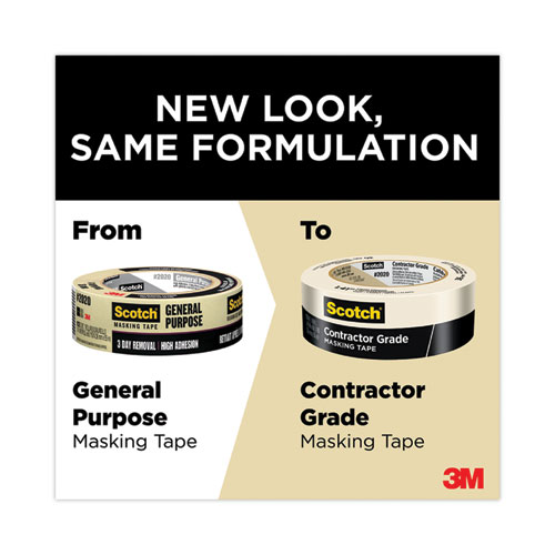 Picture of Commercial-Grade Masking Tape for Production Painting, 3" Core, 1.88" x 60 yds, Natural
