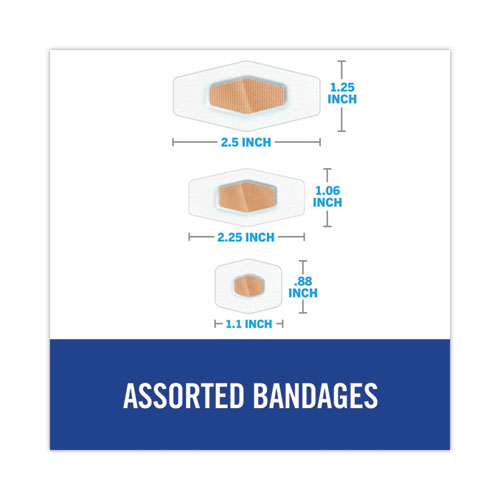 Picture of Waterproof, Clear Bandages, Assorted Sizes, 50/Box