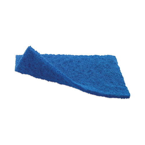 Picture of Non-Scratch Scour Pads, Size 3 x 6, Blue, 10/Carton