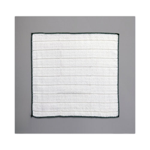 Picture of Kitchen Cleaning Cloth, Microfiber, 11.4 x 12.4, White, 2/Pack, 12 Packs/Carton