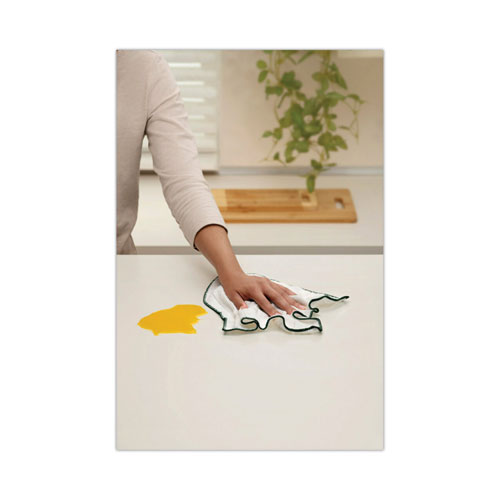 Picture of Kitchen Cleaning Cloth, Microfiber, 11.4 x 12.4, White, 2/Pack, 12 Packs/Carton