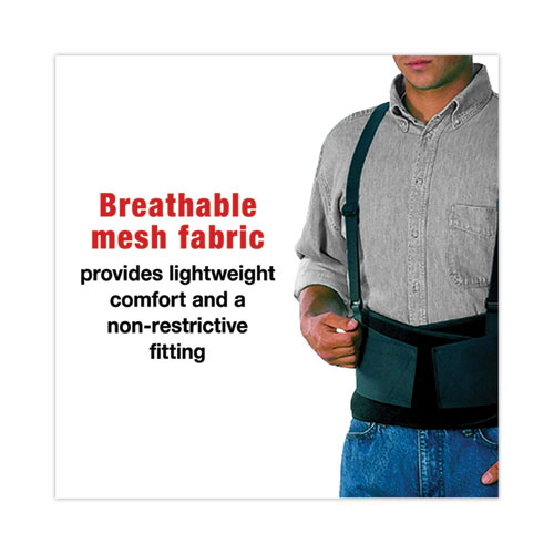 Picture of Work Belt with Removable Suspenders, One Size Fits All, Up to 48" Waist Size, Black