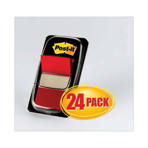 Picture of 1" Flags Value Pack, Red, 50 Flags/Dispenser, 24 Dispensers/Pack