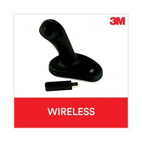 Picture of Ergonomic Wireless Three-Button Optical Mouse, 2.4 GHz Frequency/30 ft Wireless Range, Right Hand Use, Black