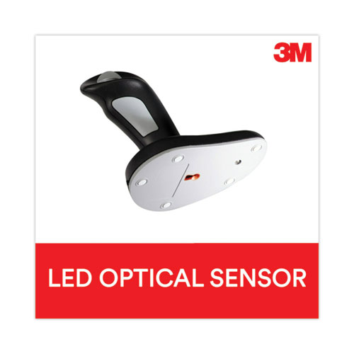 Picture of Ergonomic Wireless Three-Button Optical Mouse, 2.4 GHz Frequency/30 ft Wireless Range, Right Hand Use, Black