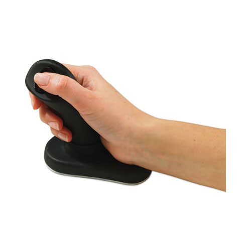 Picture of Ergonomic Wireless Three-Button Optical Mouse, 2.4 GHz Frequency/30 ft Wireless Range, Right Hand Use, Black