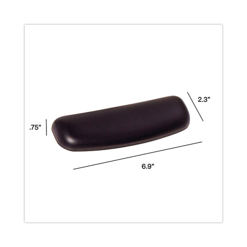 Picture of Antimicrobial Gel Small Wrist Rest, 7 x 2.37, Black