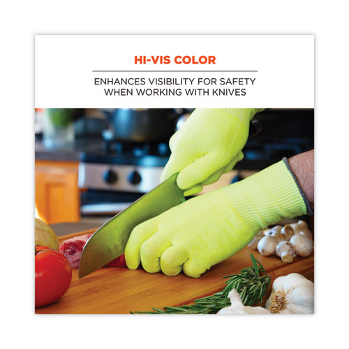 Picture of ProFlex 7040 ANSI A4 CR Food Grade Gloves, EN388: 2X4XD, Reversible, 12" Long, XX-Large, Lime, 144 Pairs/Carton