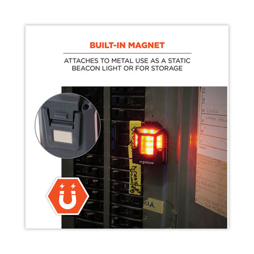 Picture of Skullerz 8993 Hard Hat Safety Light, 1.5 x 3 x 1.5, Black