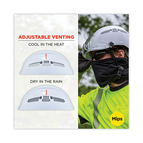 Picture of Skullerz 8975-MIPS Class C Safety Helmet with MIPS Elevate Ratchet Suspension, White