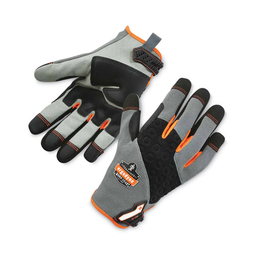 Picture of ProFlex 710 Heavy-Duty Mechanics Gloves, Gray, 2X-Large, Pair, Ships in 1-3 Business Days