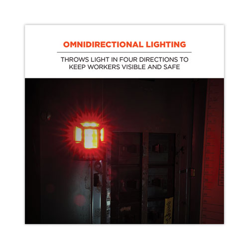 Picture of Skullerz 8993 Hard Hat Safety Light, 1.5 x 3 x 1.5, Black