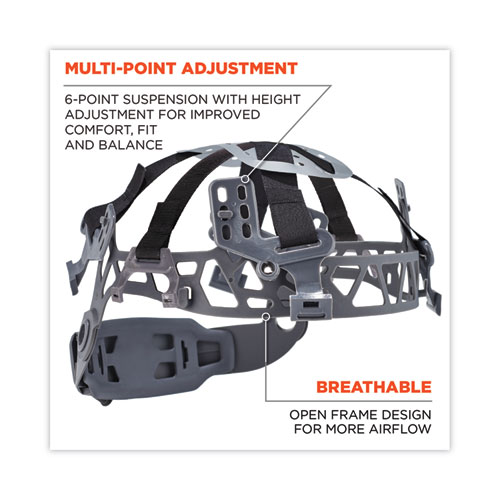 Picture of Skullerz 8975V Class C Safety Helmet with 8991 Visor Kit, Clear Lens, 6-Point Ratchet Suspension, Orange