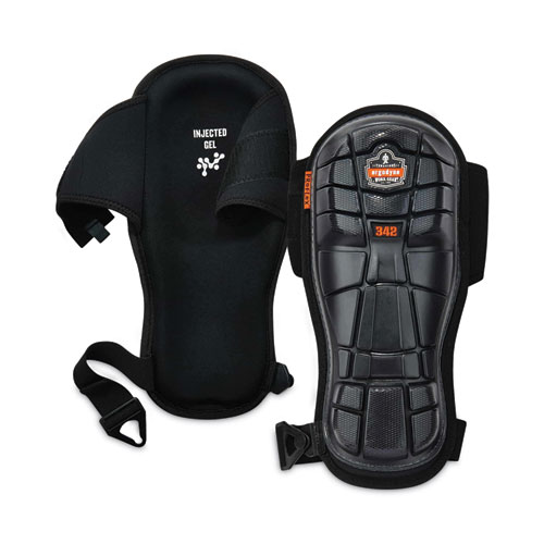 ProFlex+342+Injected+Gel+Knee+Pads%2C+Extra+Long+Cap%2C+Hook+and+Loop+Closure%2C+One+Size+Fits+Most%2C+Black%2C+Pair
