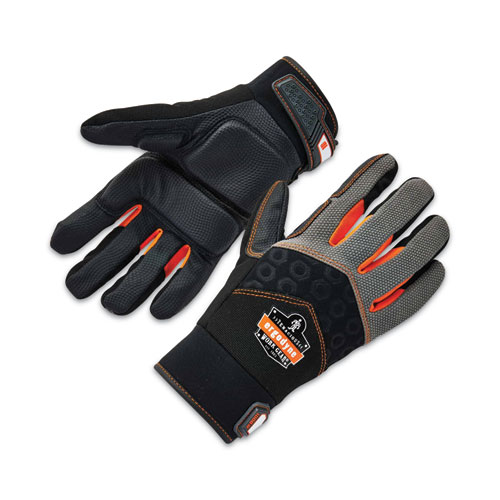 ProFlex+9001+Full-Finger+Impact+Gloves%2C+EN388%3A+1121X%2C+Small%2C+Black%2C+Pair