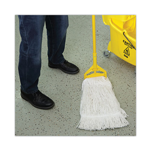 Picture of Premium Cut-End Wet Mop Heads, Cotton, 16oz, White, 12/Carton