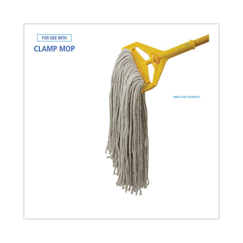 Picture of Premium Cut-End Wet Mop Heads, Cotton, 20oz, White, 12/Carton