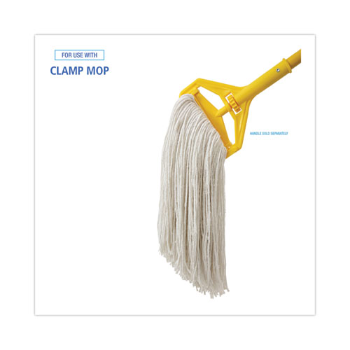 Picture of Premium Cut-End Wet Mop Heads, Rayon, 24oz, White, 12/Carton