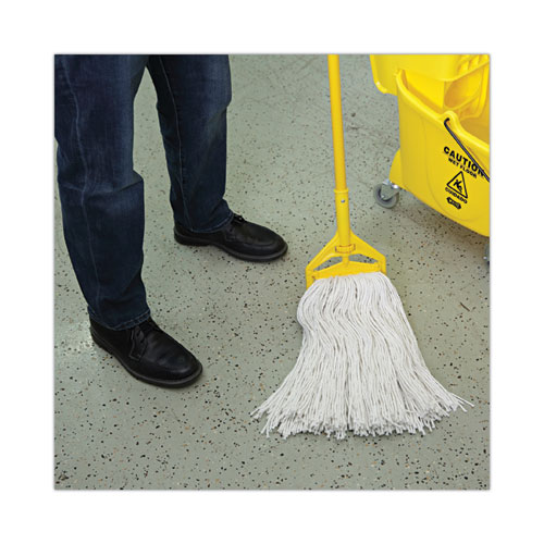 Picture of Premium Cut-End Wet Mop Heads, Rayon, 24oz, White, 12/Carton