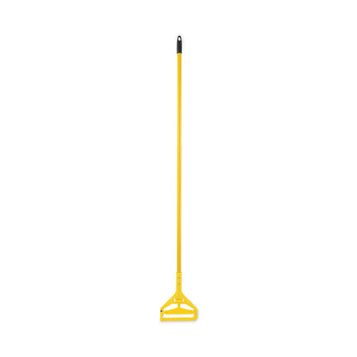 Picture of Looped End Mop Kit, Medium Blue Cotton/Rayon/Synthetic Head, 60" Yellow Metal/Polypropylene Handle